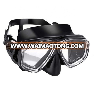 Factory Direct Supply Light Weight Silicone Tempered glass Diving Mask