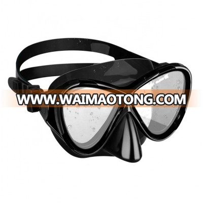 7 Color Spearfishing Snorkeling Black Silicone Tempered glass Mask For Diving