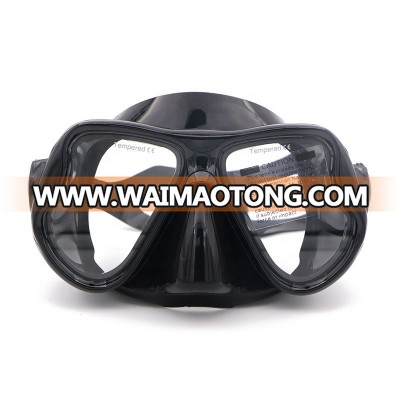 Amazon Top Seller Low MOQ High quality Tempered Glass Silicone Diving Mask